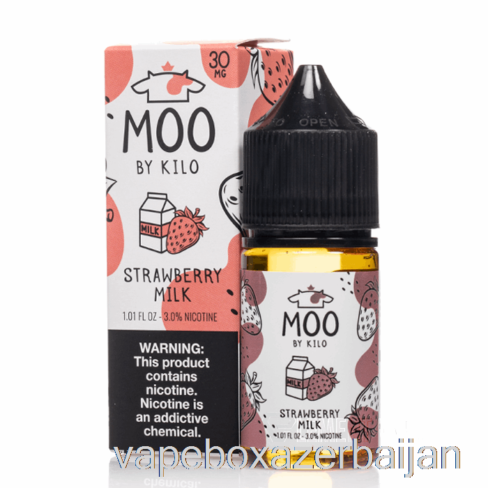 E-Juice Vape Strawberry Milk - Moo Salts - 30mL 30mg